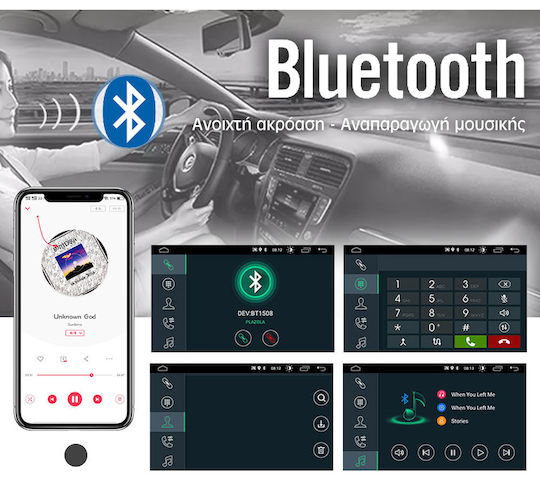 Car Audio System for Renault Dokker Dacia Dokker Dokker 2012 (Bluetooth/USB/AUX/WiFi/GPS/Apple-Carplay/Android-Auto) with Touch Screen 9"