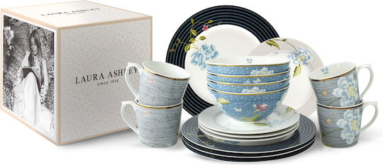 Laura Ashley Heritage Multicolor Porțelan Set de Vase 16buc