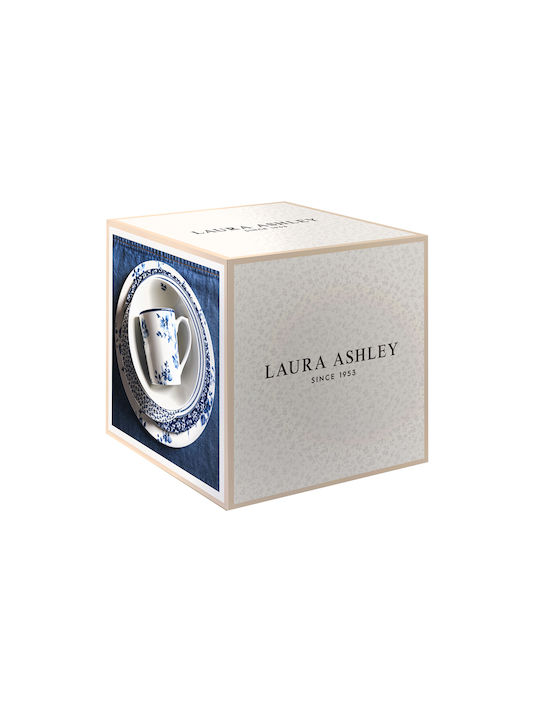 Laura Ashley Blueprint Син Порцелан Сервизи за хранене 12бр