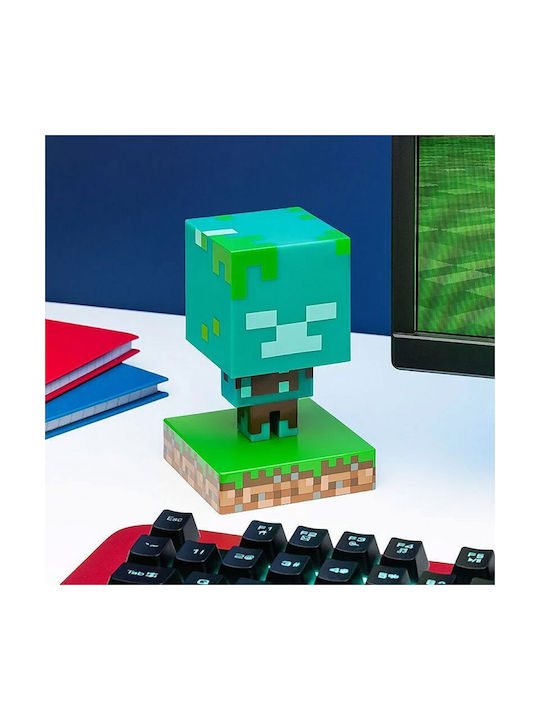 Paladone Kids Decorative Lamp MINECRAFT Drowned Zombie Green
