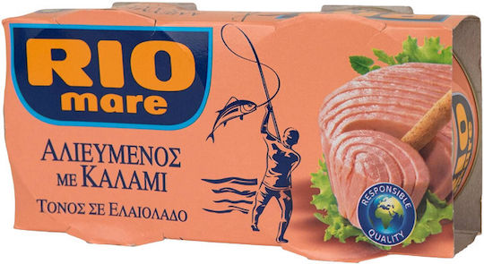 Rio Mare Τόνος Σε Ελαιόλαδο Αλιευμένος Με Καλάμι 160gr 2τμχ