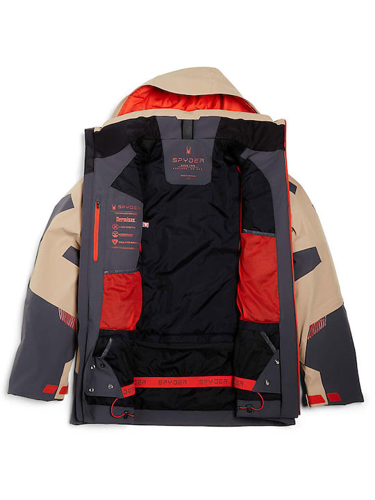 Spyder Leader Dermizax 221026_030 Ανδρικό Μπουφάν για Σκι & Snowboard Ebony Tannin Spyder Leader Dermizax 221026_030 Ανδρικό Μπουφάν για Σκι & Snowboard Ebony Tannin