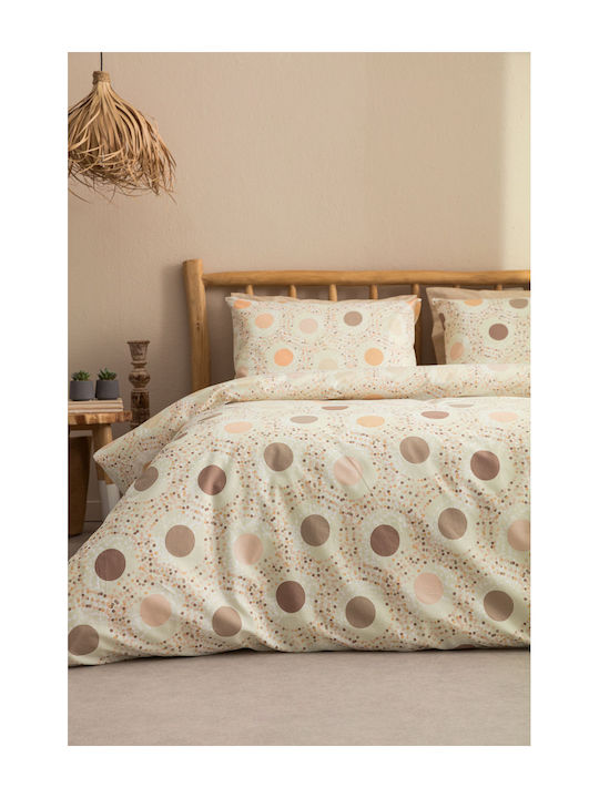 Vesta Home Duvet Queen 220x230cm Amanda 1 Brown / Beige 11.5 togs Togs