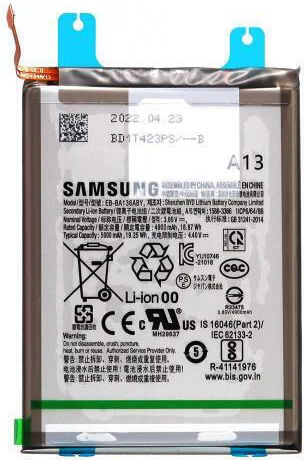 Samsung Servicepack Battery Ebba136aby Μπαταρία Αντικατάστασης 4900mAh για Samsung Galaxy A13 5G