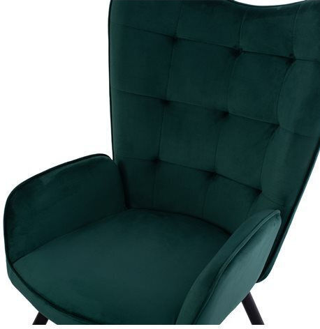 Crawley Bergère cu Puf Catifelat Cypress 70x57x103cm