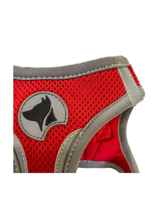 Croci Dog Harness Vest Hiking Harness Reflective Red Medium 41-46cm C5081162