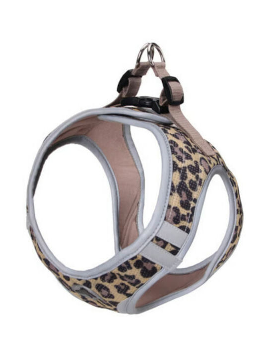 Croci Dog Harness Vest Hiking Harness Reflective Leopard Brown Medium 41-46cm CRC5081469