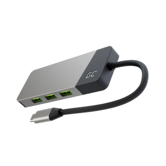 Green Cell HUBGC01 USB-C Докинг станция с HDMI PD Сив
