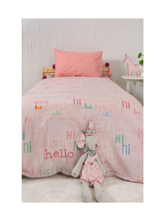 Biokarpet Naf Naf Hello 354 Pink Σετ Σεντόνια-σετ Σεντόνια
