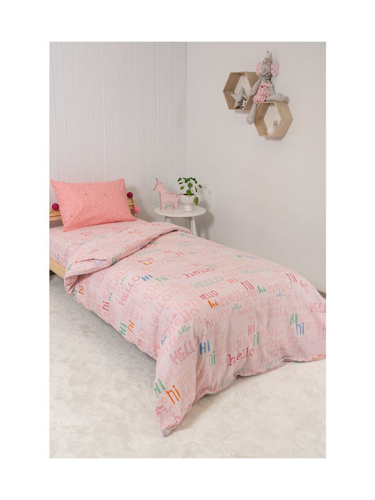 Biokarpet Naf Naf Hello 354 Pink Σετ Σεντόνια-σετ Σεντόνια
