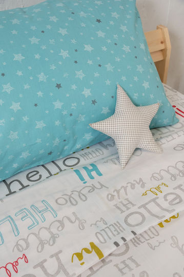 Viokarpet Sheet Set Single Cotton Hello 354 165x256cm 3pcs Viokarpet Sheet Set Single Cotton Hello 354 165x256cm 3pcs