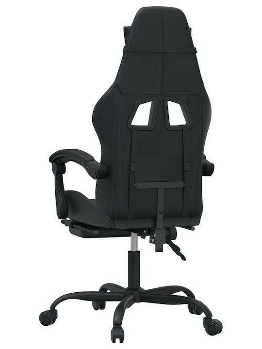 vidaXL 3143903 Artificial Leather Gaming Chair with Footrest Black