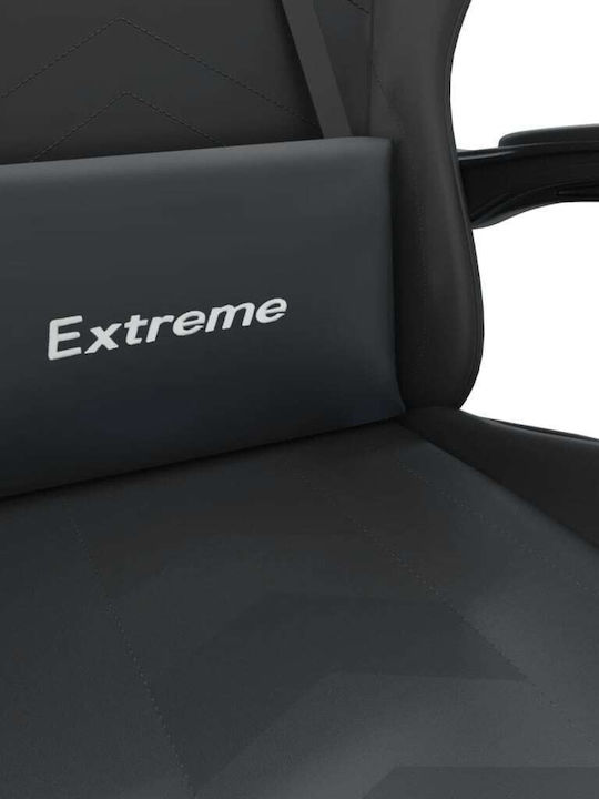 vidaXL 349611 Καρέκλα Gaming Δερματίνης με Υποπόδιο Μαύρη