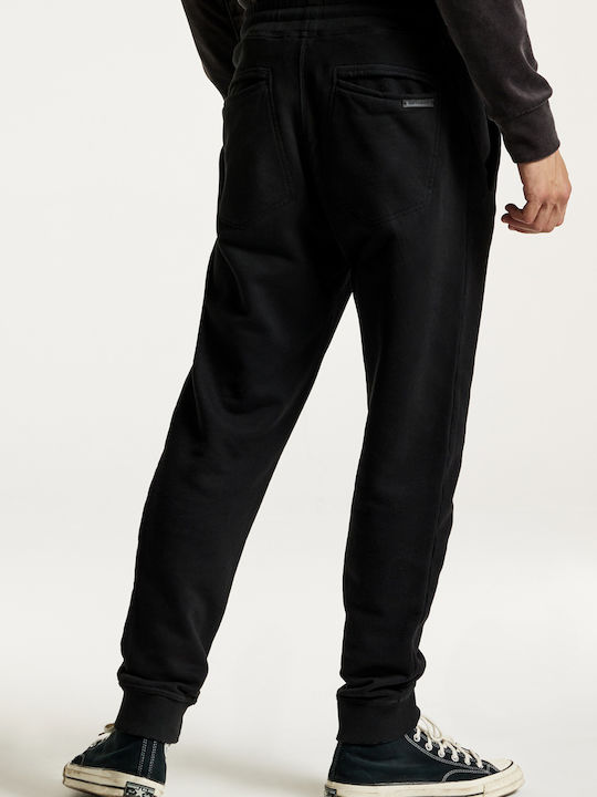 Dirty Laundry Men's Sweatpants with Rubber Black