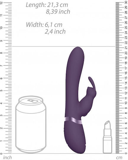 Vive Taka Vibrator Rabbit 21.3cm Purple