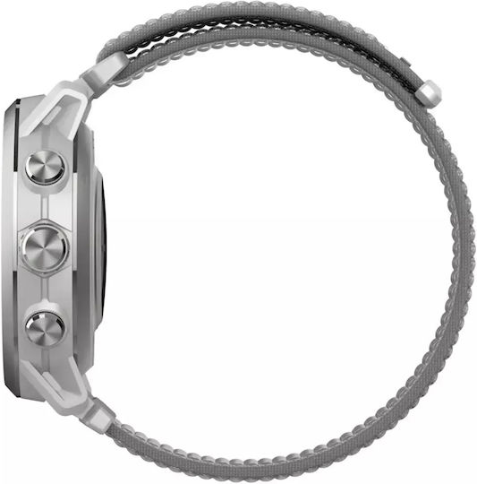 Coros Apex2 Titanium 43mm Αδιάβροχο Smartwatch με Παλμογράφο (Γκρι)