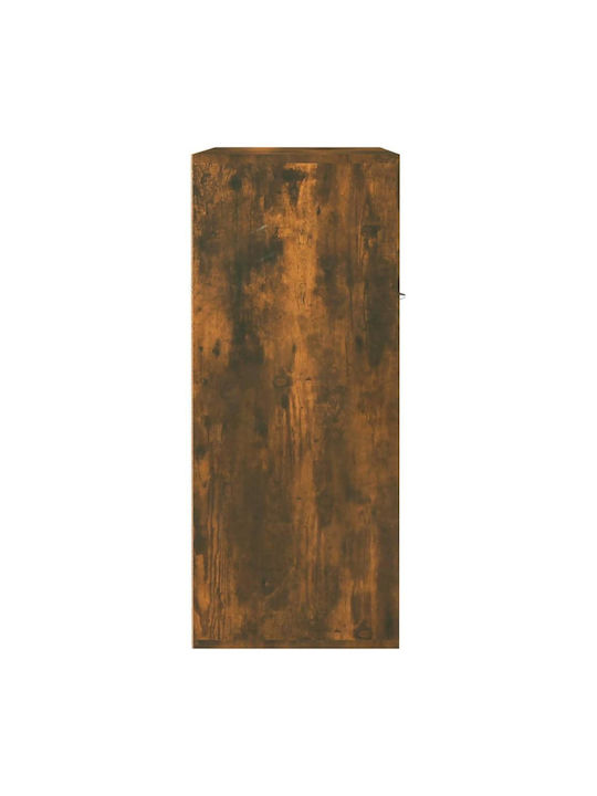 Holz Schuhschrank mit 4 Regalen Gelb L60xW35xH84cm