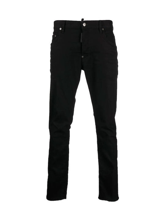 Skater Men's Jeans Pants Elastic Black