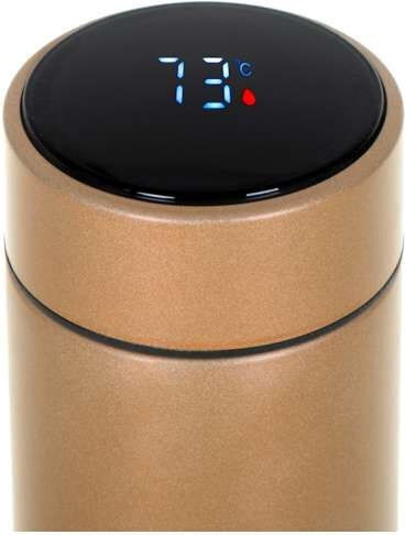 Loco Smart Led Sticlă Termos Oțel inoxidabil 500ml Auriu
