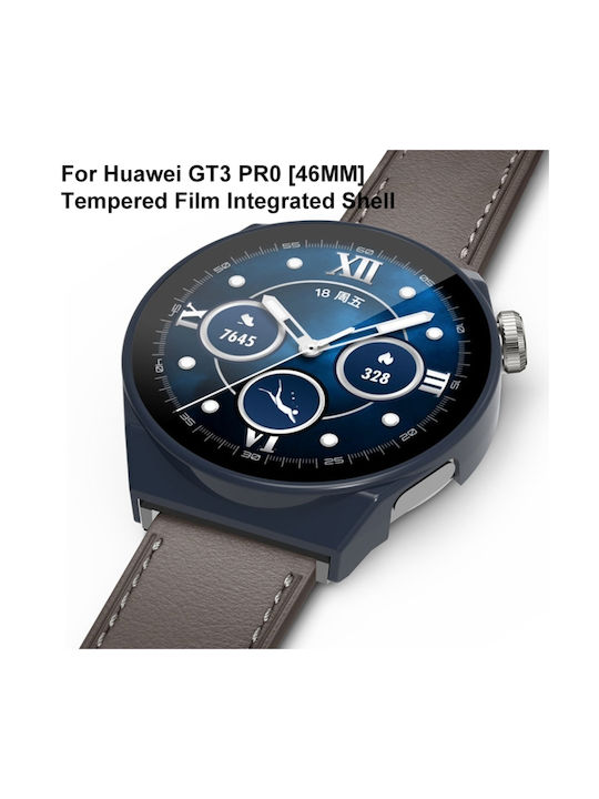 Carcasă de Plastic cu Sticlă în culoarea Negru pentru Huawei Watch GT 3 Pro 46mm - Ceas Huawei GT 3 Pro 46mm