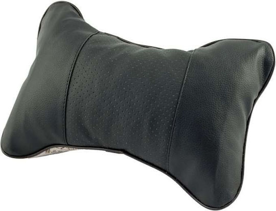 Loco Car Pillow Travel Pillow for Car or Gaming Chair 27x18cm Black in Black Color ISC7729