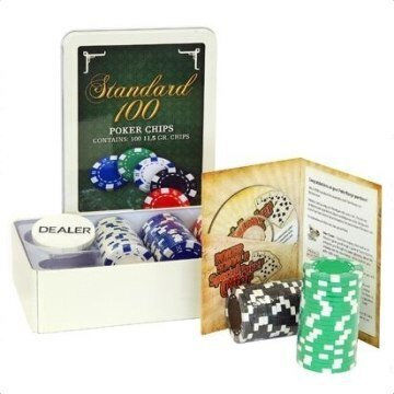 Σετ 100 Αριθμημένες Μάρκες Poker σε Μεταλλικό Κουτί