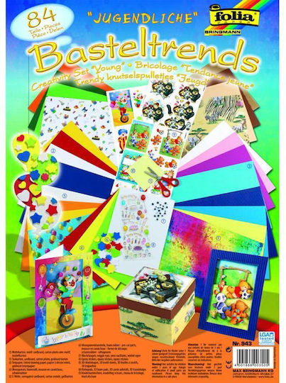 Folia Paper Cutting Young 84 Pieces Stickers