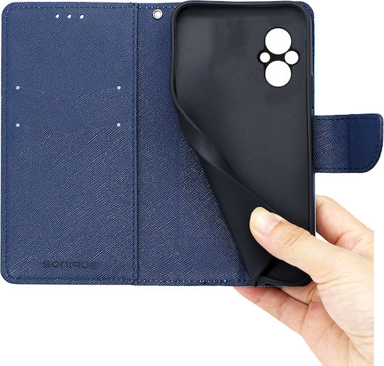 Sonique Trend Wallet Δερματίνης Κόκκινο / Σκούρο Μπλε (Poco M5)