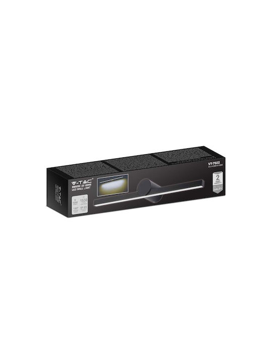 V-TAC Wall-Mounted Outdoor Light LED IP65 10W with Natural White Light 61x10x7.5εκ.