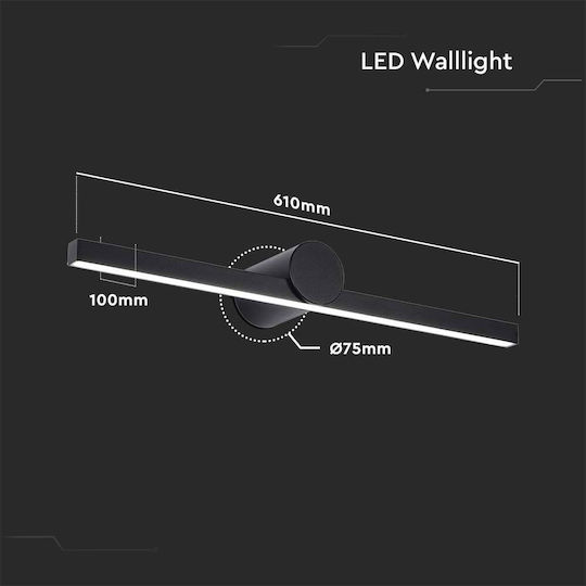 V-TAC Wandmontierte Außenleuchte LED IP65 10W mit Natürliches Weiß Licht 61x10x7.5εκ.