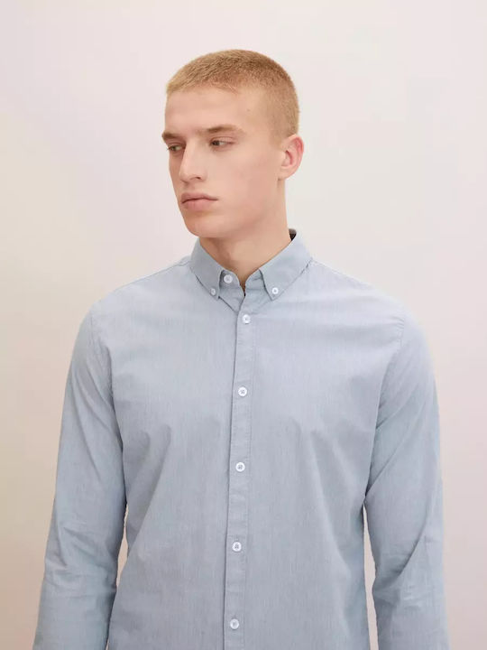 Long-sleeved Cotton Shirt Gray