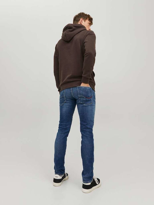 Jack & Jones Ανδρικό Παντελόνι Τζιν Ελαστικό σε Slim Εφαρμογή Μπλε