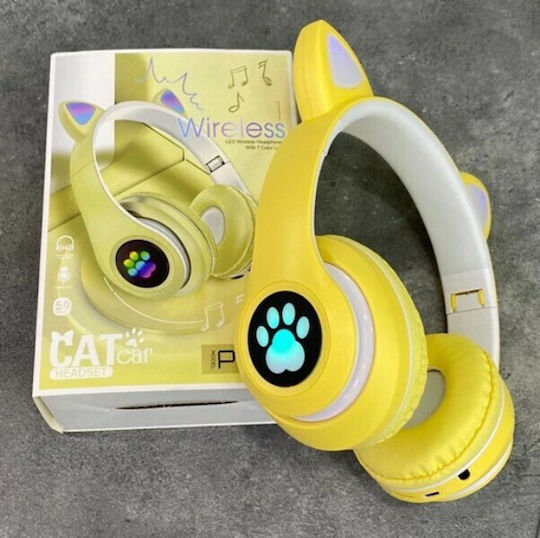 Cat P33M Fără fir / Cu fir Pentru copii On Ear Căști cu 10 ore de Funcționare Galbene