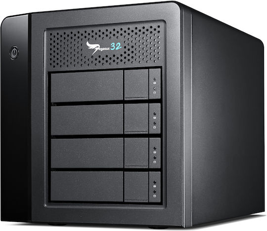 Promise Pegasus32 R4 Case for 4 Hard Drives 3.5" / 2.5" SATA III with Connection DisplayPort Thunderbolt 3 Type-C