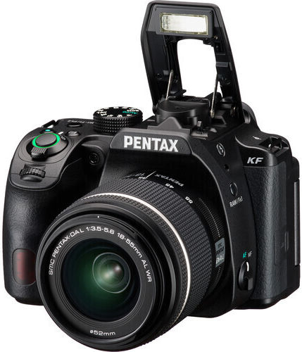 Pentax DSLR Φωτογραφική Μηχανή KF Crop Frame Kit (18-55 WR) Black