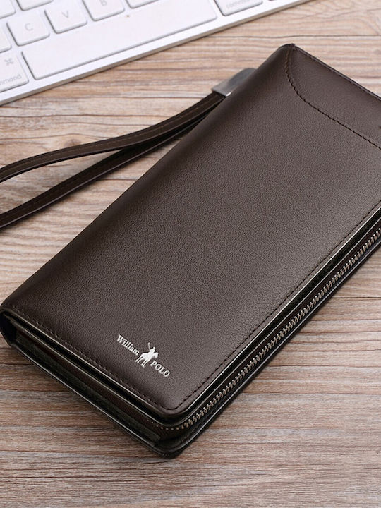 Leather Men's Wallet Classic Brown