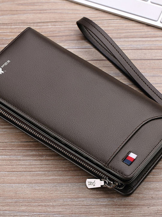 Leather Men's Wallet Classic Brown
