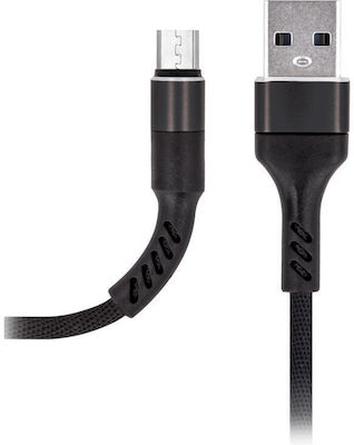 Maxlife MXUC-01 Geflochten USB 2.0 auf Micro-USB-Kabel Schwarz 1m 1Stück