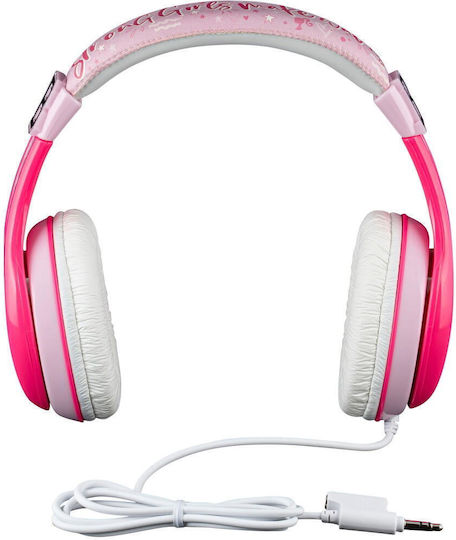 eKids Barbie Жични Over Ear Слушалки White / Pink