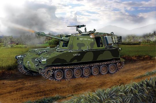 Italeri Φιγούρα Μοντελισμού Τανκ M108 σε Κλίμακα 1:35 17.5εκ.