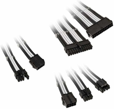 Kolink Core Adept Braided Cable Extension Kit Периферни - Периферни Кабел Черно (COREADEPT-EK-BWH)