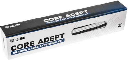 Kolink Core Adept Braided Cable Extension Kit Peripheral - Peripheral Cable Μαύρο COREADEPT-EK-BWH