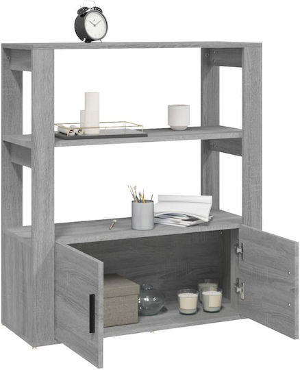 Bibliothek Grau Sonoma 80x30x90cm