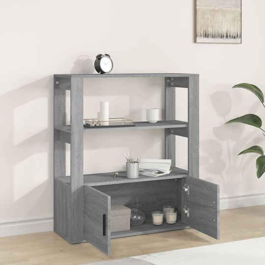Bibliothek Grau Sonoma 80x30x90cm