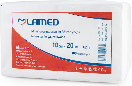 Lamed Non-sterile Gaze 8ply 10x20cm 100pcs