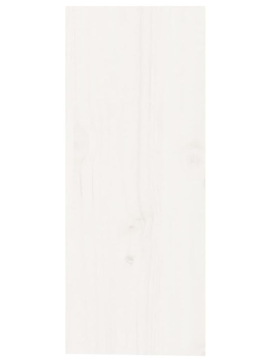 vidaXL Free Standing Wooden Wine Rack White 62x25x62cm