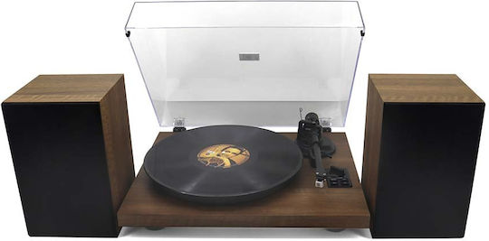Soundmaster PL711BR PL711BR Πικάπ με Προενίσχυση και Ενσωματωμένα Ηχεία Καφέ