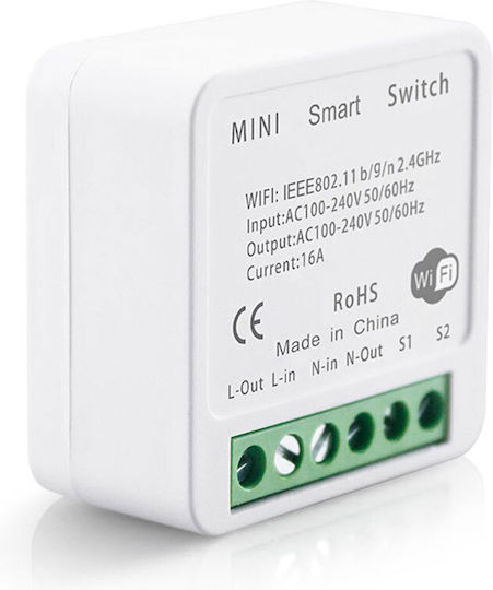 DeTech Smart Switch 1 Channel Wi-Fi 16A