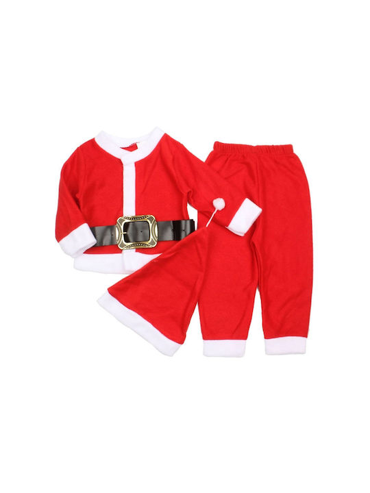 Kids Christmas Santa Claus Costume Red