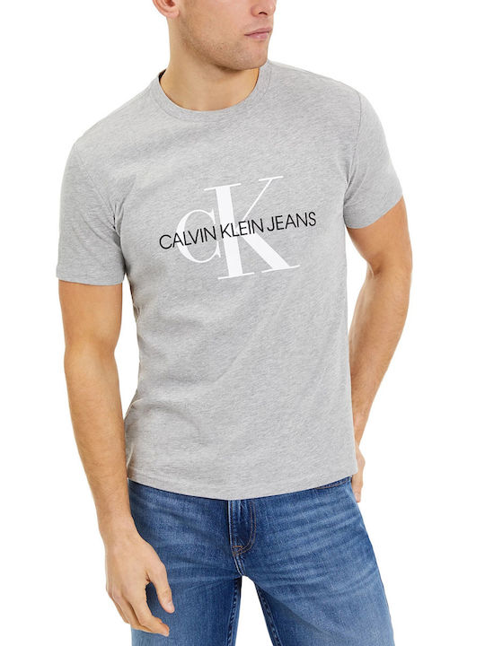 Calvin Klein Herren T-Shirt Kurzarm Gray